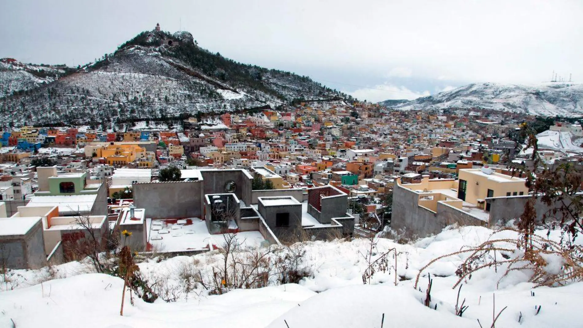 Caída de nieve en Zacateca